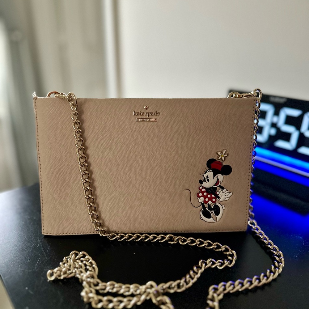 Kate Spade ♠️  Disney Tan Crossbody Bag with Chain Strap